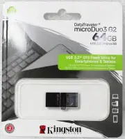 Kingston OTG 64GB Data Traveler micro Duo G2 USB 3.0 Flash Drive 80MB