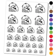 Sad Cat With Deepest Sympathy Temporary Tattoo Water Resistant Set