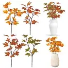 Fall Thanksgiving Maple Leaves Stems Leaves Decor Plants Artificial Flowers