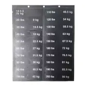 Gym Equipment Weight Sticker Weight Stack Labels 4.5-90kg Weight Block Sticker