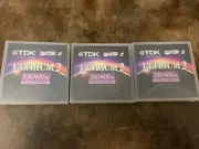 3 Pack - New TDK D2405-LTO2 LTO-2 Ultrium 2 - 200/400GB Data Cartridge Taps