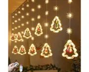 3m Christmas Curtain Lights, Christmas Fairy Lights, USB Christmas Decorations, Christmas Light Ring