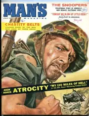 MAG: Man's Magazine July 1960-Klan Plot to Blow Up Little Rock- Snoopers VG/FN