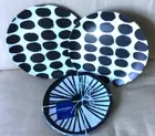 Marimekko 2 dinner plates 4 salad plates black white melamine UNUSED