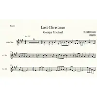 在飛比找蝦皮購物優惠-Last Christmas中音薩克斯風譜George Mi