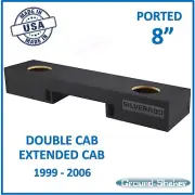 Chevy Silverado Extended Cab 99-2006 8" Dual Ported Sub Box Subwoofer Enclosure