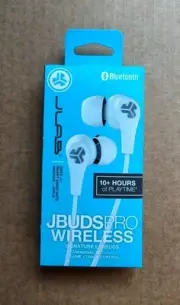 JLAB JBuds Pro Wireless Bluetooth Signature Earbuds Universal Controls White New