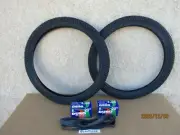 NEW 20'' X 1.95 BICYCLE BLACK TIRES , TUBES & LINERS FOR BMX, GT, MONGOOSE