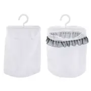 Mesh Bag Over The Door Hamper for Hook for Laundry & Clothes Home Washing Use