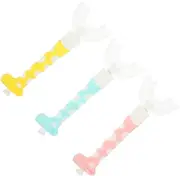 Healeved 3pcs Boys and Girls u Shaped Toothbrush Toddler Soft Brush Toothbrush Baby Oral Cleaning Tools