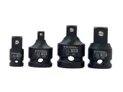 -Impact Socket Adapter and Reducer Set / 4 Piece Set / 1/4” – 3/8” – 1/2” Imp...