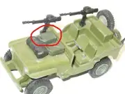 Dinky Toys 1 Jerrycan Metal Khaki for Jeep 612 Or 615 Military (R151)