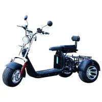 在飛比找蝦皮購物優惠-【廠家直銷】德國哈雷新款電動三輪摩托車成人電動代步休閑踏板鋰