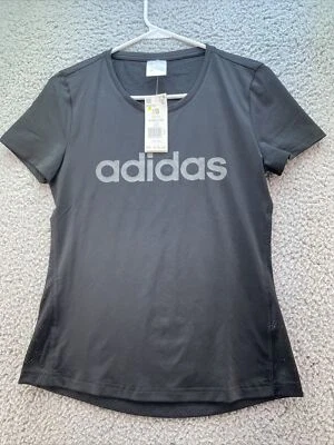 ADIDAS SIZE XS BLACK SHORT SLEEVE PULLOVER WOMEN NET BACK