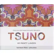 Tsuno Natural Bamboo Panty Liners Ultra Thin(Packaging colours may vary) 20 Pack