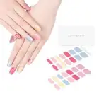 Semi Cured Gel Nail Strips Macaroon () Multicolored Gel Nail ChromaGlam