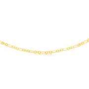9ct Yellow Gold Silver filled Fancy 45cm Chain