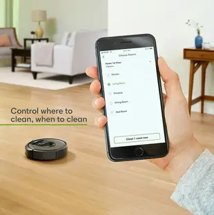 (整新福利品美國代購) iRobot Roomba i7+ (7550) 自動倒垃圾 智慧地圖 WiFi連接 客製化APP AI路徑規劃