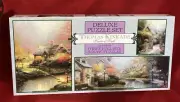 Thomas Kinkade Painter Of Light Puzzle. Three Full Size Puzzles New