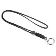 Badge Lanyard with Round Clasp 19 Inch, Necklace Keychain Cord Metal Hook Str...
