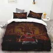 v2921 Bed Sheets Duvet Cover Set Football Star CR Bedding Set Comfort Bedding Digital Printing Bed Linen Queen Size Fashion Design Child Gift 3-Piece