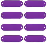 Wholesale 100Pcs Aluminum Blank Pet Tags Personalized Pet Tags Nameplates Custom Pet ID Tags Dog Cat Name Tags Anti-Lost Dog Nameplates Cat Dog Collar Accessories,Purple,M 51x19mm