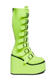 [Dolls Kill x Demonia] Tongue Twizt Trinity Boots
