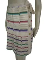 NWT MISSONI GORGEOUS COUTURE ZIG ZAG SKIRT sz 40/6 NWT ORNGE LABEL ITALY MADE