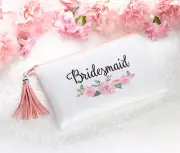 Watercolor Floral Bridesmaid Survival Bag