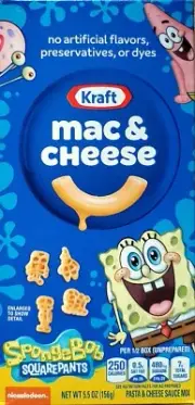 Kraft Limited Edition Sponge Bob Macaroni and Cheese (Pack of 3) 5.5 Ounce Boxes