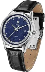 [CADISEN] Automatic Watch Men's Sapphire Glass Waterproof Genuine Leather Strap Wrist Watch