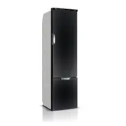 Vitrifrigo Slim 140 Litre 12/24V Black Fridge Freezer with Chromelock