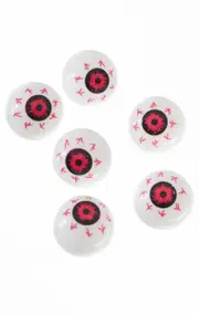 Bloodshot Halloween Zombie Eyeballs 6 Pack