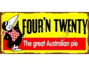 NEW Four N Twenty meat pie tin metal sign