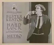 Hard Luck Poster Buster Keaton Title Card 1921 Old Movie Photo