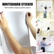 MAGIC WHITEBOARD STICKER ROLL UP ERASABLE WHITEBOARD WALL STICKER + 3 PENS