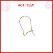 10 pcs Gold Filled Kidney Ear Wire Earring Connector Hook Findings