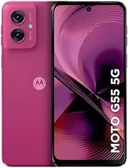 [Motorola] Moto g55 5G Smartphone - 256GB 16GB (8GB RAM+8GB Ram Boost) and 50MP Camera with AI NFC 6.5" Display with Super Brightness - Pink
