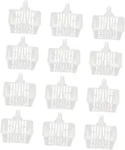 12pcs Mini Candy Baskets for Boys and Girls Handheld Shopping Baskets Play House Toys Plastic Safe