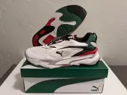 Puma RS-Fast Mix White Black Red Green 375641 01 Men's Shoe Size 11
