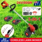 Whipper Snipper Mower Cordless Grass Trimmer Lawn Cutter Battery Brushcutter AUS