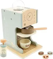 Toy Coffee Maker for Kids, Wooden Coffee Maker Toy, Kids Coffee Playset Toy, Coffee Shop Playset Espresso Machine Toy, Wooden Kitchen Accessories Pretend Play for Toddlers Girls Boys