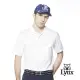 【Lynx Golf】男款雙絲光純棉羅紋領條紋滿版小山貓印花胸袋款短袖POLO衫/高爾夫球衫(白色)