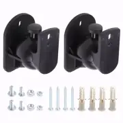 Wall Mount Satellite/Bookshelf Speaker Brackets Black for Speakers