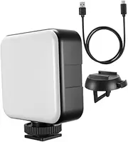 COHEALI Rechargeable Clip Fill Light Portable Selfie Light with Brightness for Photography Makeup Video Conferencing Clip LED Light for Phone Laptop Camera