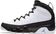 [Nike] Jordan 9 Retro North Carolina University Blue Men's, White/Black-university Blue, 14