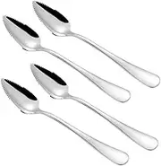 NOLITOY 4pcs Fruit Spoon Set Stainless Steel Scraping Spoons for Pureeing Grapefruit Apples Essential Supplies for Safe Preparation at Home