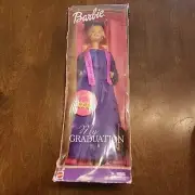 Barbie My Graduation 2003 Doll Cap Gown with Charm Mattel Damaged Box