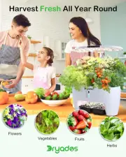 HYDROPONIC GROWING SYSTEM 16 PODS SMART HERB GARDEN SPROUT LED LIGHT INDOOR HOME