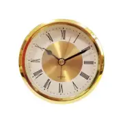 Decorative Round Clock Insert 89mm Easy to Read Roman Numeral Timepiece
